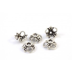 BEAD CAP 7X4MM ANTIQUE STERLING SILVER .925